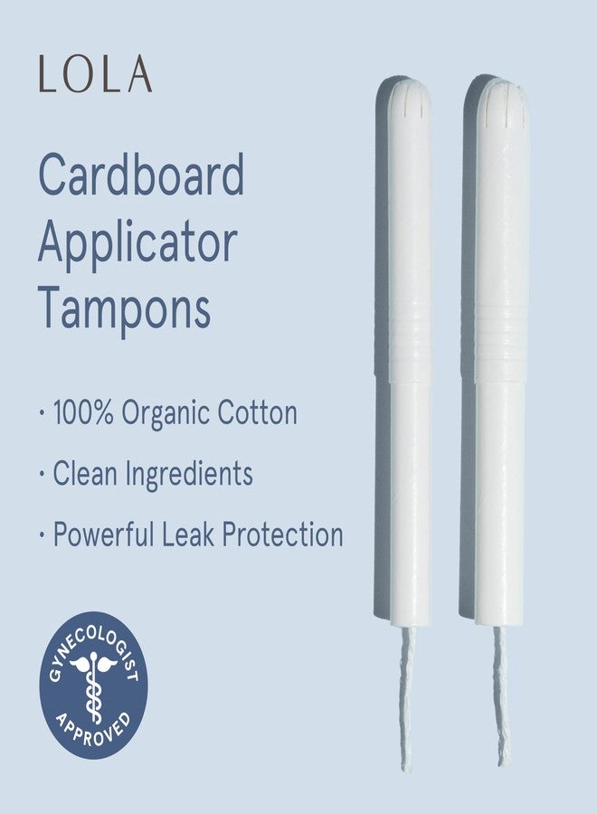 LOLA 100% Organic Cotton Tampons with Cardboard Applicator, 36 Count (2 Packs of 18) - Tampons Regular, Period Feminine Hygiene Products, HSA FSA Approved Products Feminine Care - Image 2